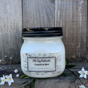 Two wick, 16 oz handmade, 100% soy candle